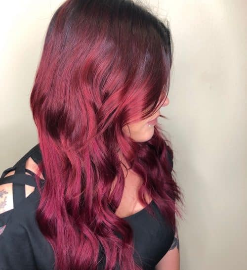 m absolutely inwards beloved alongside maroon pilus correct straight off fifteen Best Maroon Hair Color Ideas – Dark, Black Ombre Colors