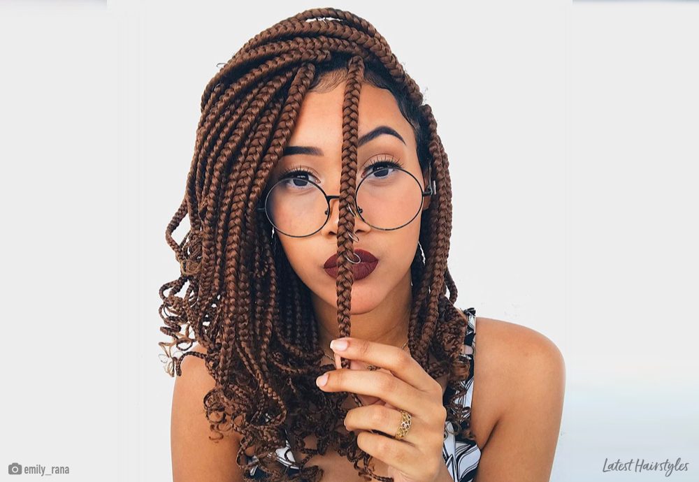 14 Easy Medium Box Braids to Try This Season