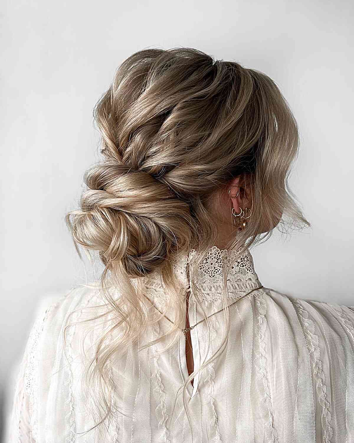 Medium Length Effortless Casual Updo