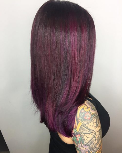 A magenta pilus color has both shades of cherry together with regal blended seamlessly to arrive at an ey fifteen Incredible Examples of Magenta Hair Color