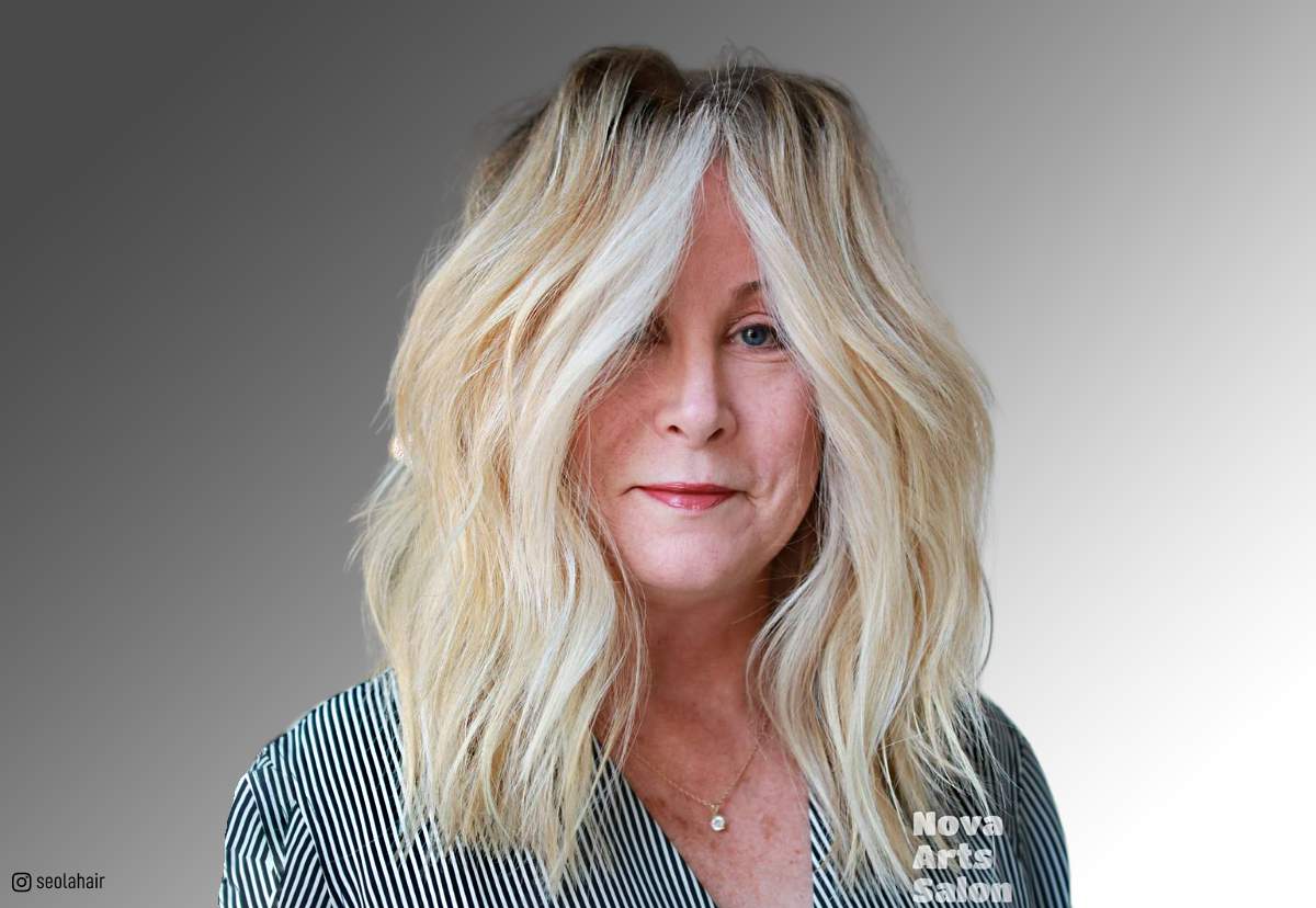 Image of Medium shag cuts for older women