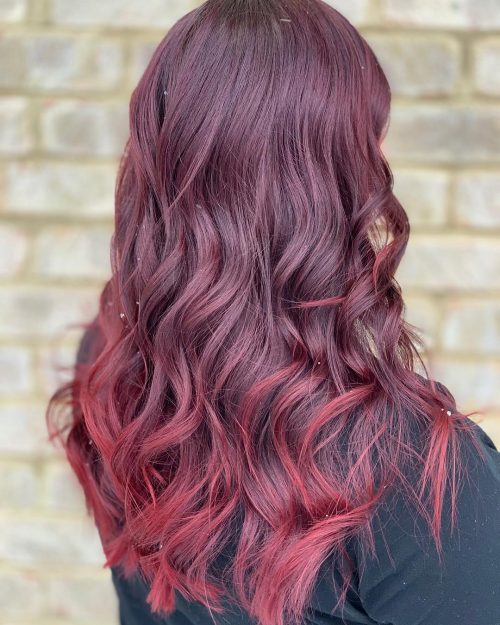 A ruddy ombre pilus color is when the pilus is dyed alongside ruddy in addition to some other color that gradually 27 Blazing Hot Red Ombre Hair Color Ideas