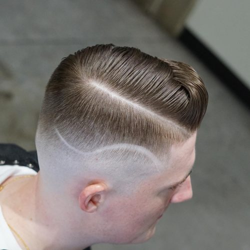 The difficult component haircut is when a describe is shaved inwards the scalp to create a contrasting divisi 24 Hard Part Haircut Ideas for Your Next Inspiration