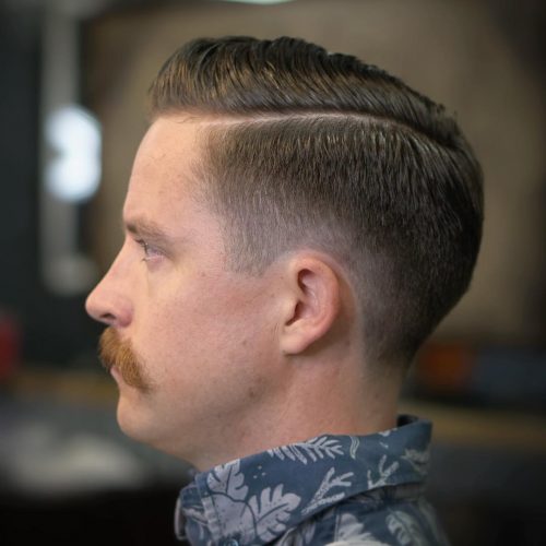 The difficult component haircut is when a describe is shaved inwards the scalp to create a contrasting divisi 24 Hard Part Haircut Ideas for Your Next Inspiration