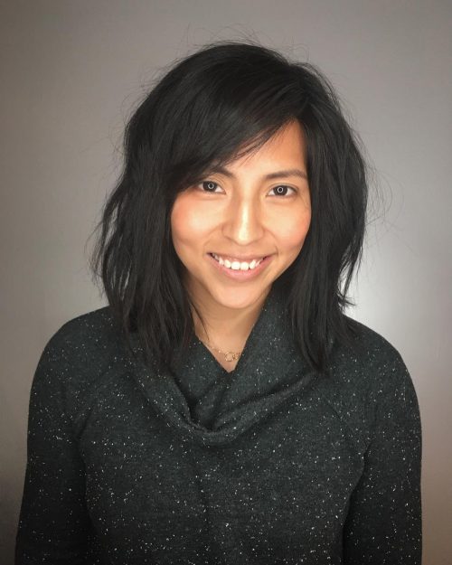 Adding bangs to a hairstyle is similar adding a cherry to the laissez passer on of an H2O ice cream sunday 53 Medium Hairstyles With Bangs: Our Latest Faves!