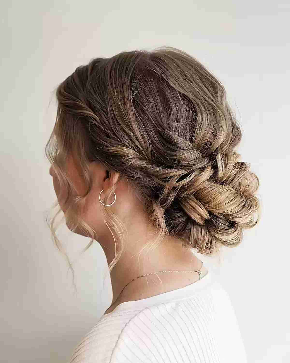 Mid-Length Soft Flowing Updo