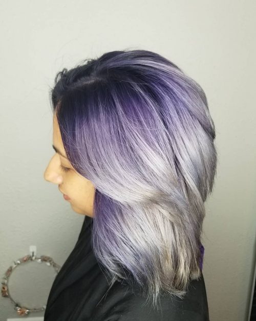 17 Hottest Silver Purple Hair Colors Of 2020