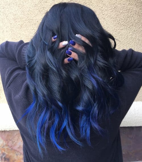 16 Stunning Midnight Blue Hair Colors To See In 2020