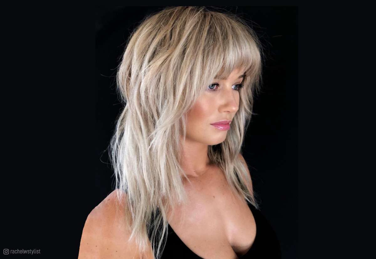 Image of Medium shag ladies haircut