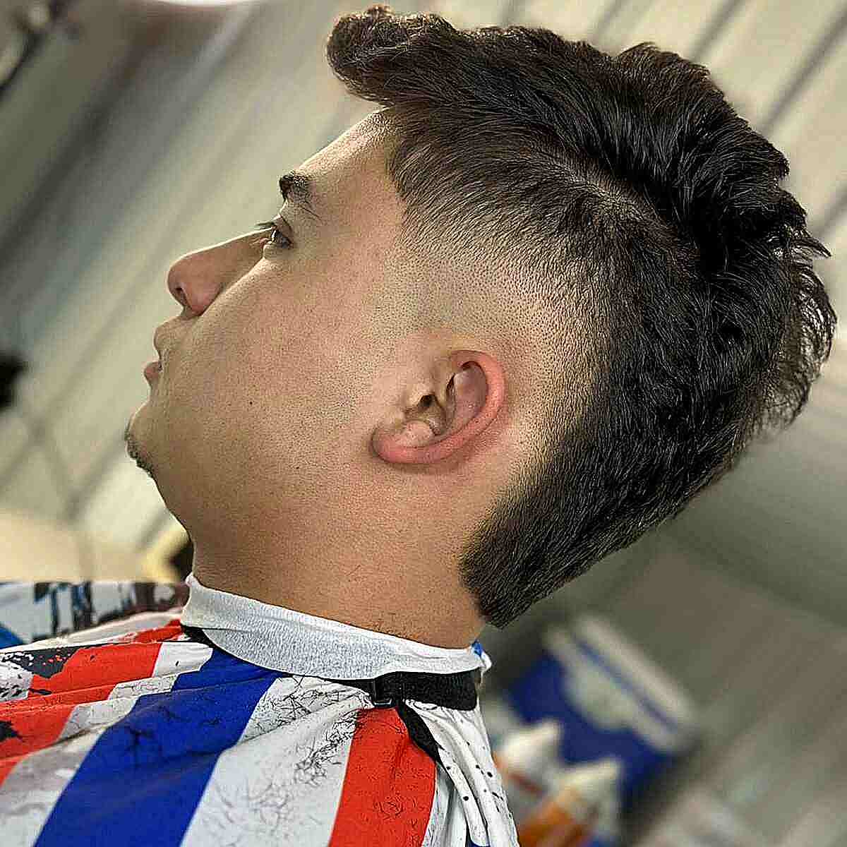 Modern Mohawk Fade for Young Men