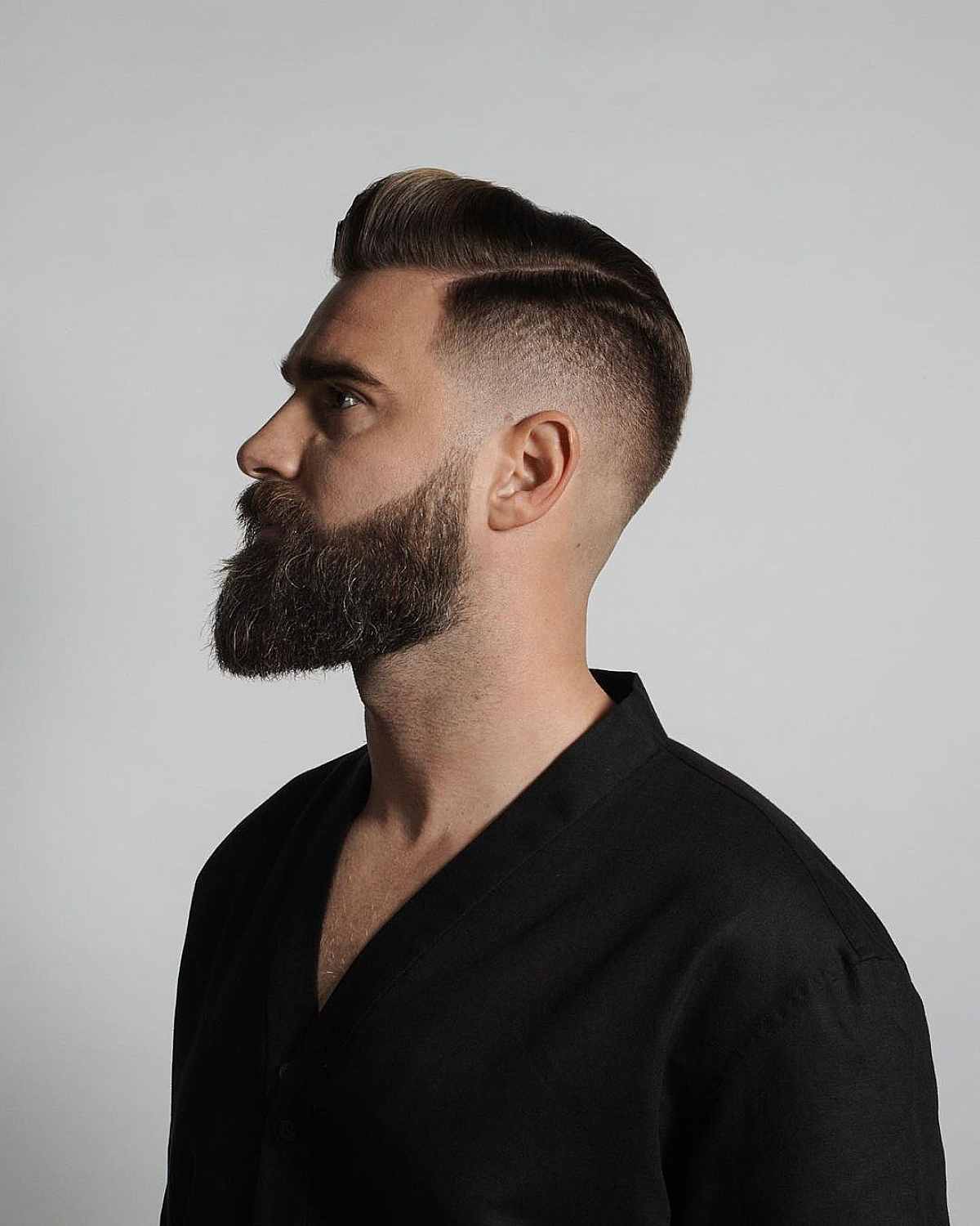 A Modern Side-Part Pompadour