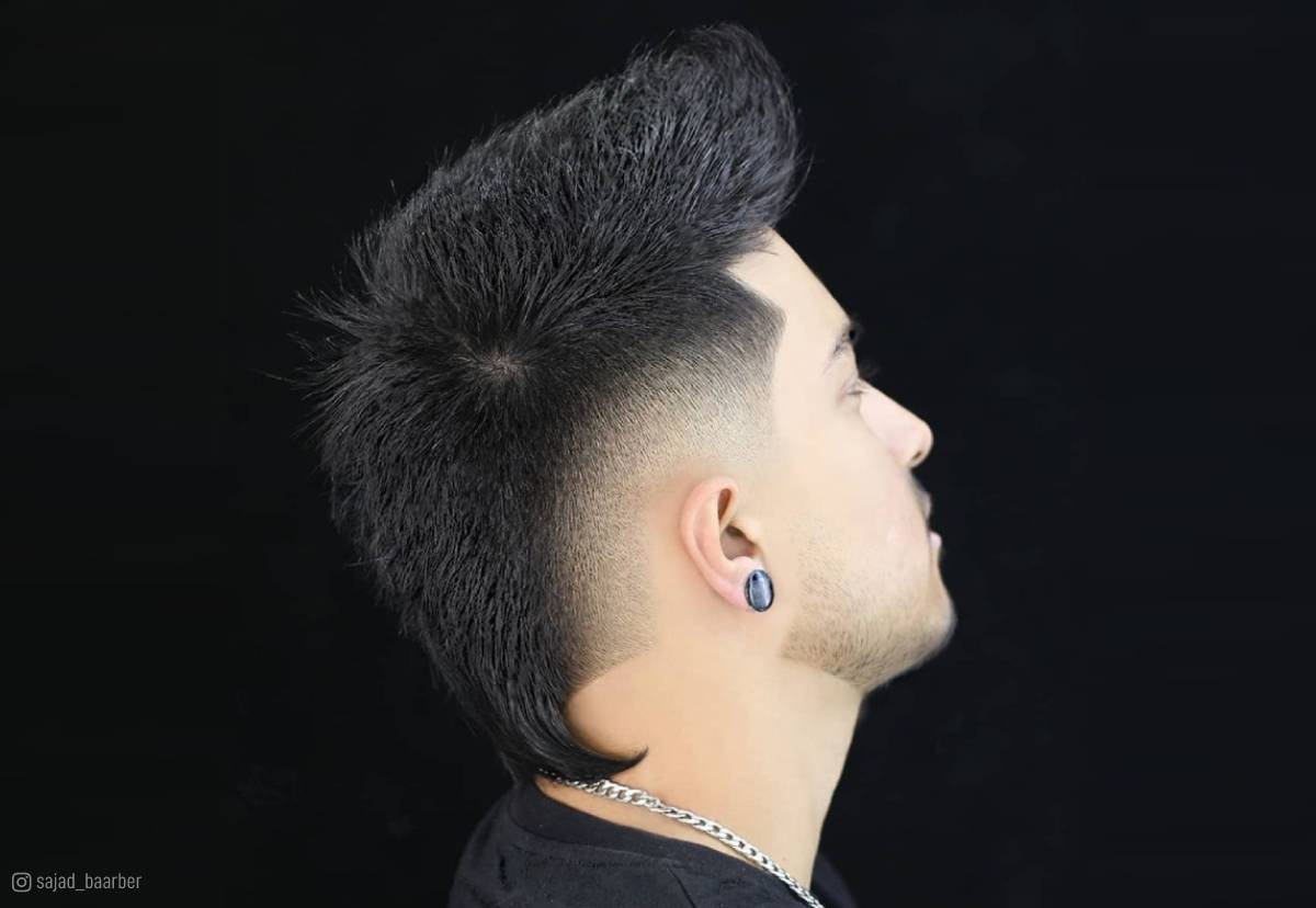 undercut hairstyle men back of head view