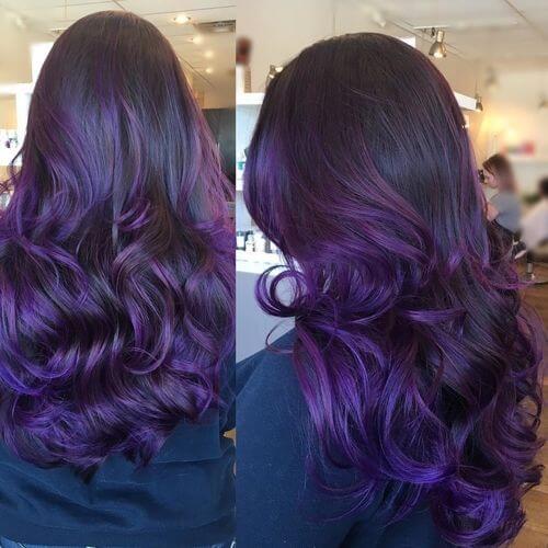 Purple Hair Color Chart