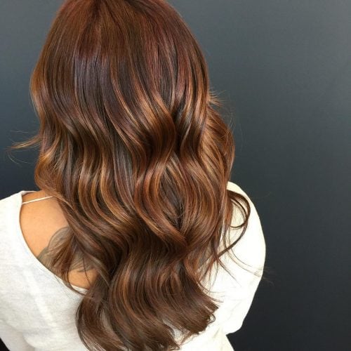 natural tone on tone caramel brown hair