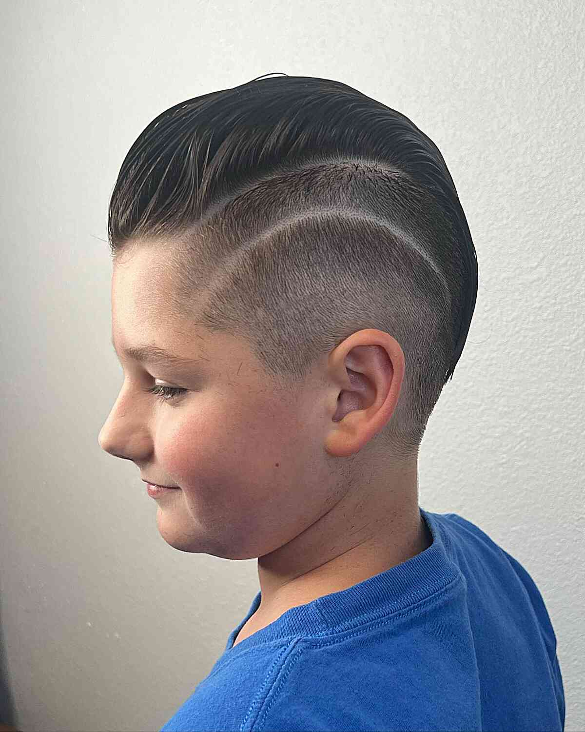 Neat Undercut and Shaved Lines for Little Guys