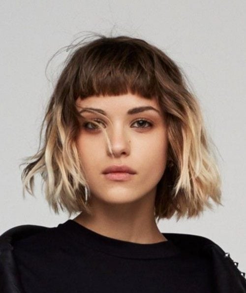 Short Ombre Hair With Bangs
