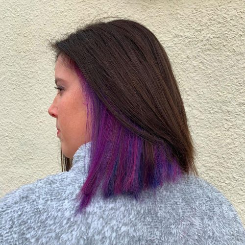 The rules of traditional pilus coloring lead hold been breaking downwards over the finally few years 25 Peekaboo Highlights: The Perfect Way to Spice Up Your Hair