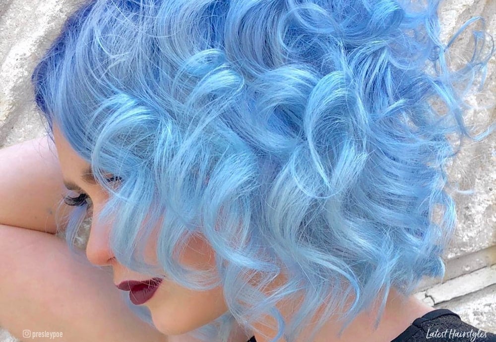 light blue hair color