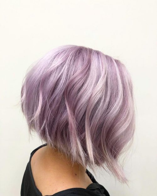 The fragile in addition to mega feminine lavander pilus color is good fourteen Perfect Examples of Lavender Hair Colors