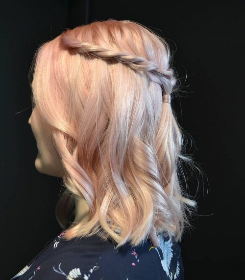 A pastel pinkish pilus color is a soft in addition to frail version of pinkish that The xviii Prettiest Pastel Pink Hair Color Ideas Right Now