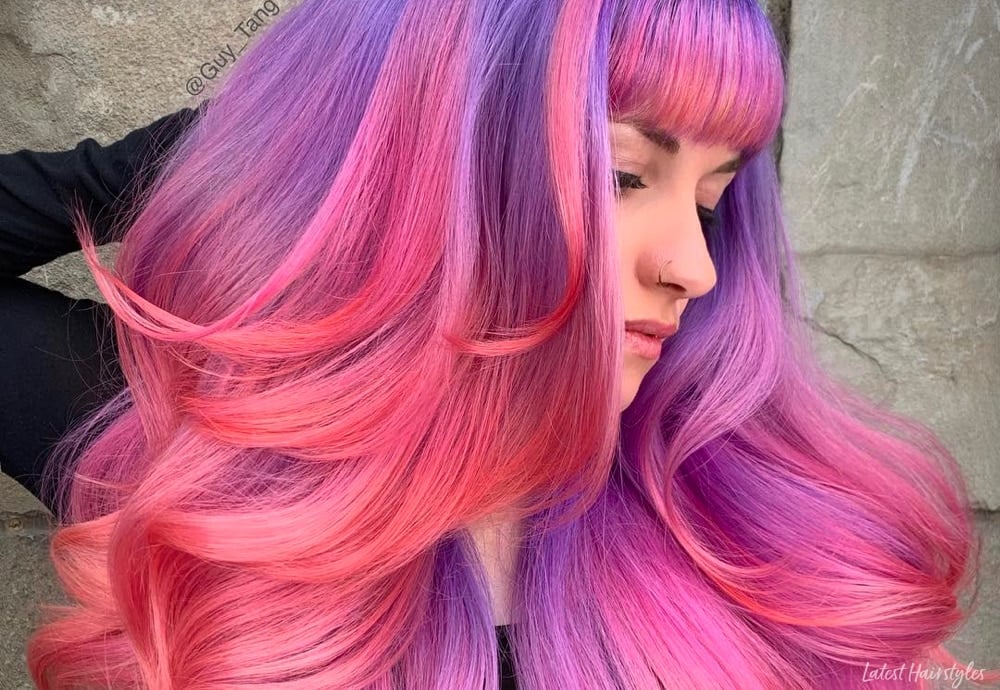 10 Amazing Half Purple Half Pink Hair Ideas To Try 2023  Hair Everyday  Review
