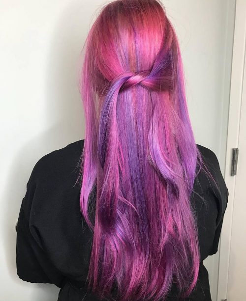 Pink pilus is what every millennial daughter craves for present 31 Amazing Pink Hair Color Ideas Trending Right Now