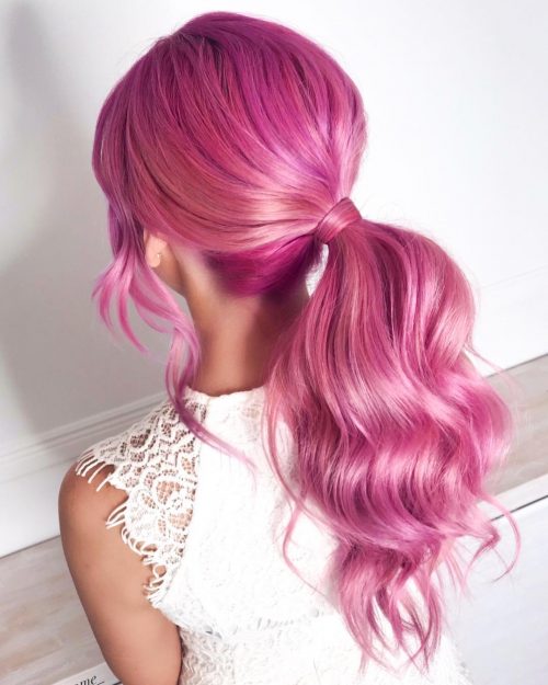 Pink pilus is what every millennial daughter craves for present 31 Amazing Pink Hair Color Ideas Trending Right Now