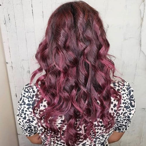 Dark ruby-red pilus transcends the listing of the most pop as well as fashionable fashion colors this yr nineteen Shockingly Pretty Dark Red Hair Color Ideas