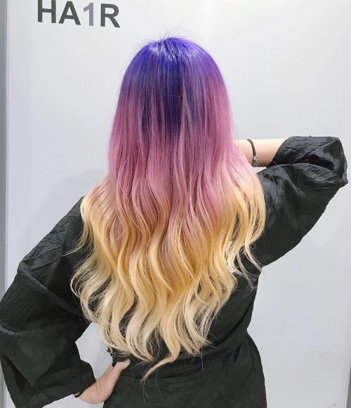 A xanthous pilus color is a fashion color that is brighter 21 Surprisingly Trendy Yellow Hair Color Ideas