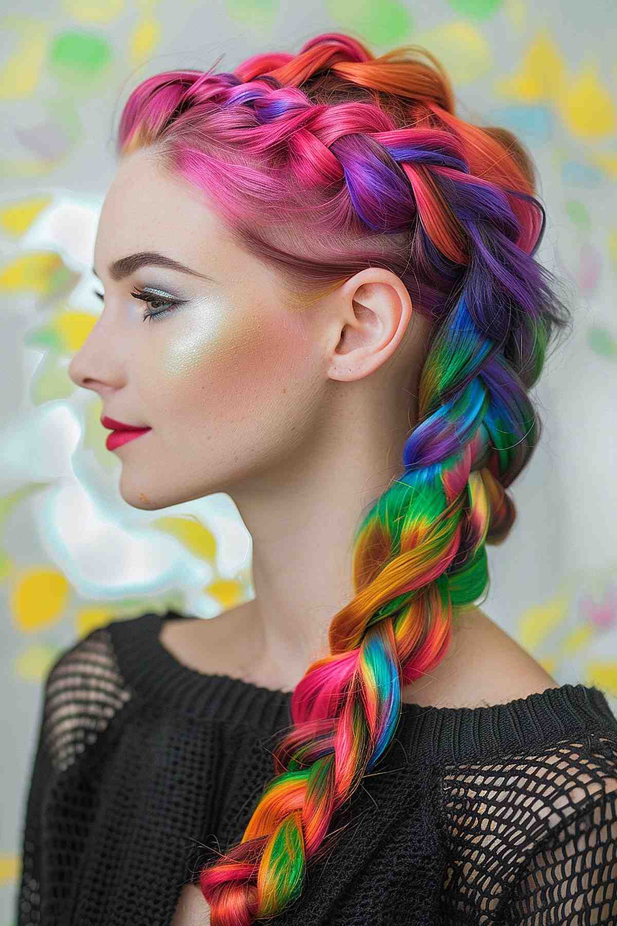 Everyone is going WILD for rainbow pilus colors in addition to hence I 29 Colorful Rainbow Hair Ideas You Need To See