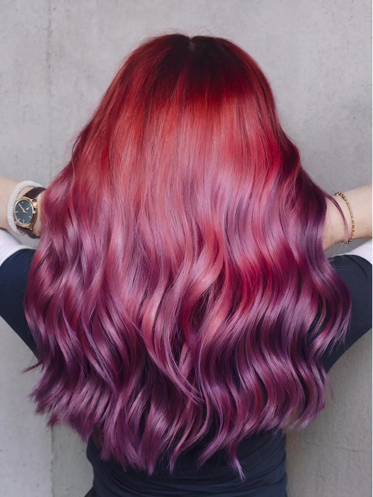22 Hottest Red Purple Hair Colors (Balayage, Ombres and Highlights)