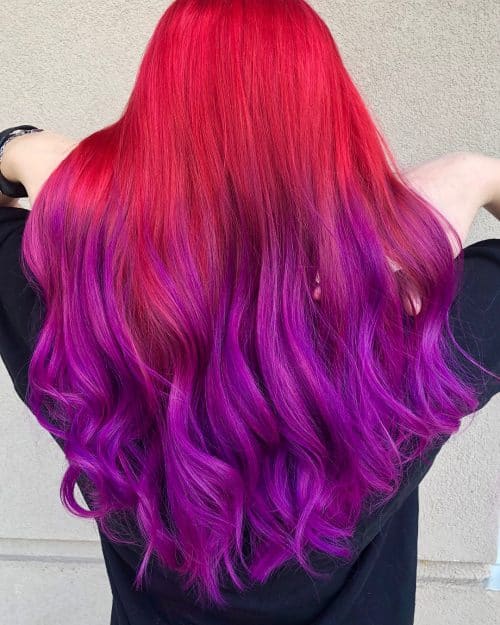 Red Purple Wig