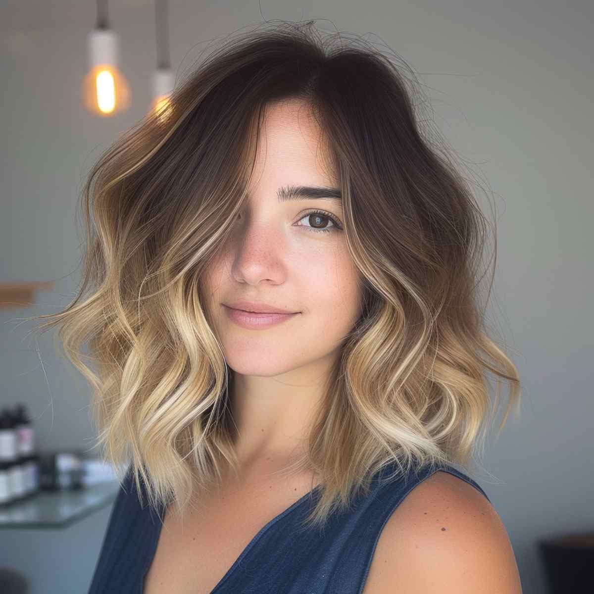 relaxed s wave for medium-length hair