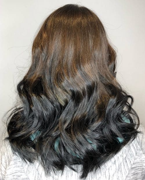 A night ombre pilus color is a pilus coloring technique that gradually transitions the pilus f xx Remarkable Dark Ombre Hair Color Ideas
