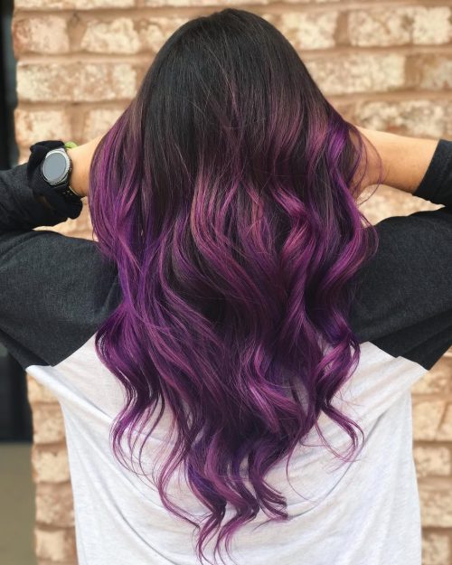 These 19 Dark Purple Hair Color Ideas Are Giving Us Hair Envy