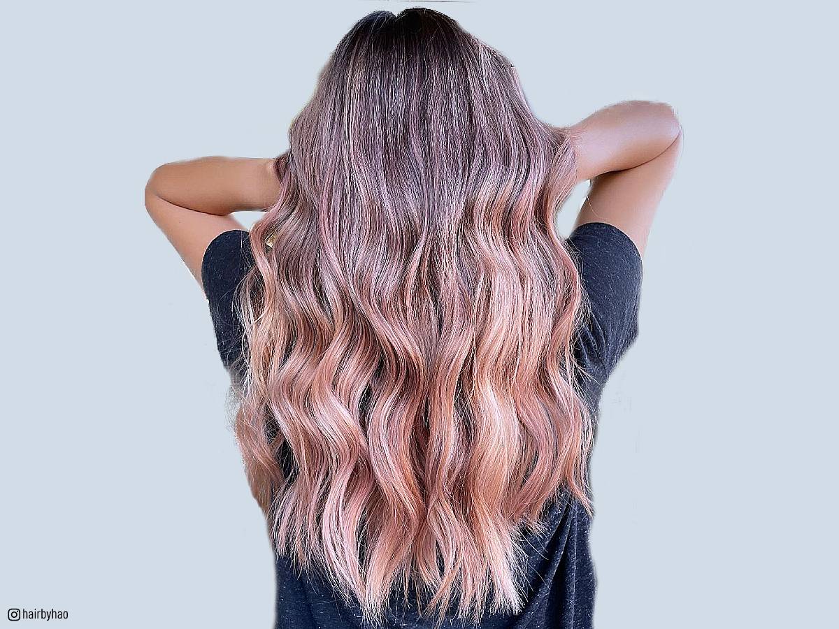 26 Gorgeous Rose Gold Balayage Ideas for Major Hair Envy