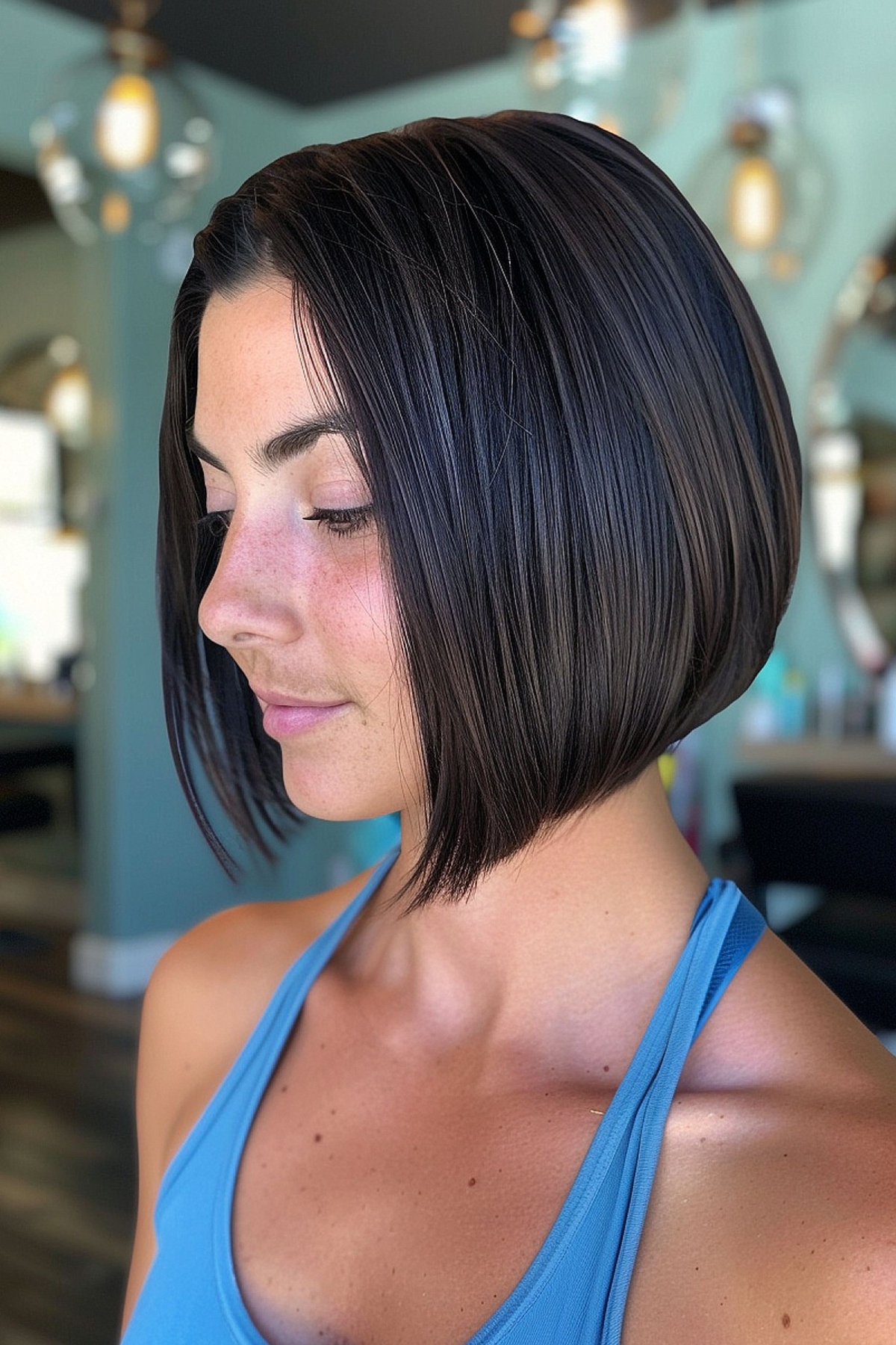 sassy a-line bob haircut