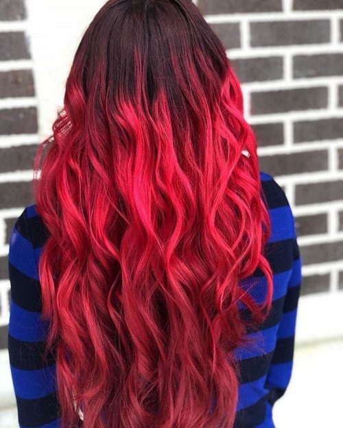 Flame Red Hair Color Chart