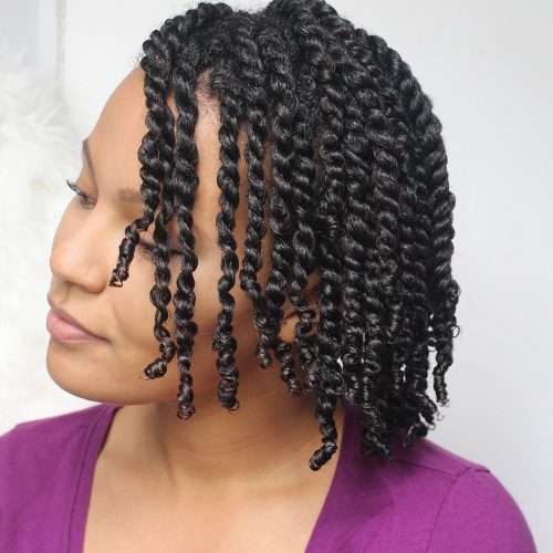 is a pop protective hairstyle for dark women who encompass their natural pilus 24 Senegalese Twist Styles to Try Right Now