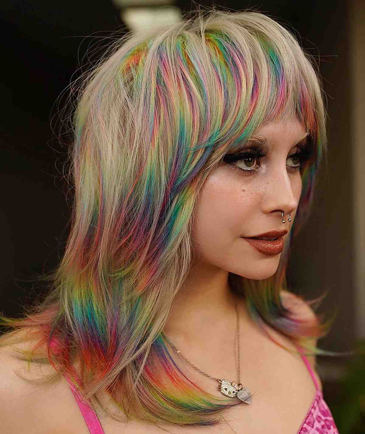 Everyone is going WILD for rainbow pilus colors in addition to hence I 29 Colorful Rainbow Hair Ideas You Need To See