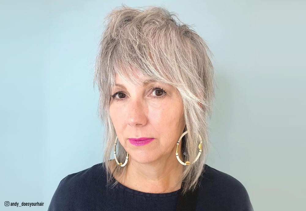 26 Youthful Shag Haircuts for Older Women