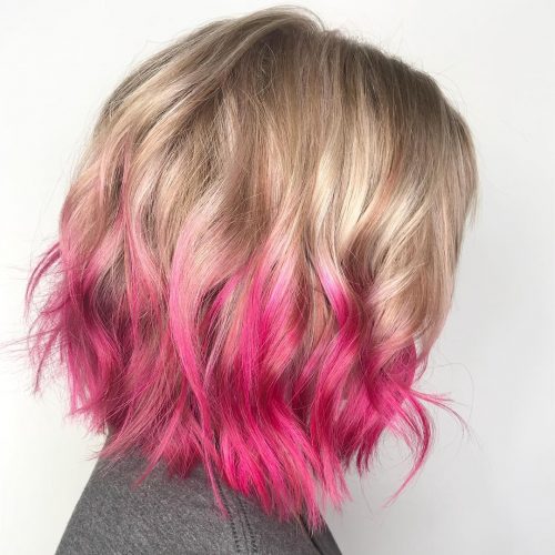 pilus is a pilus color that features a shade of pinkish transitioned into some other vivid or nat Check Out These 17 Incredible Pink Ombré Hair Colors