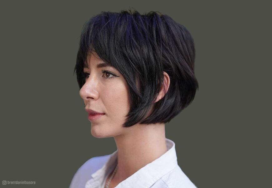 short bob with bangs hairstyles 2022