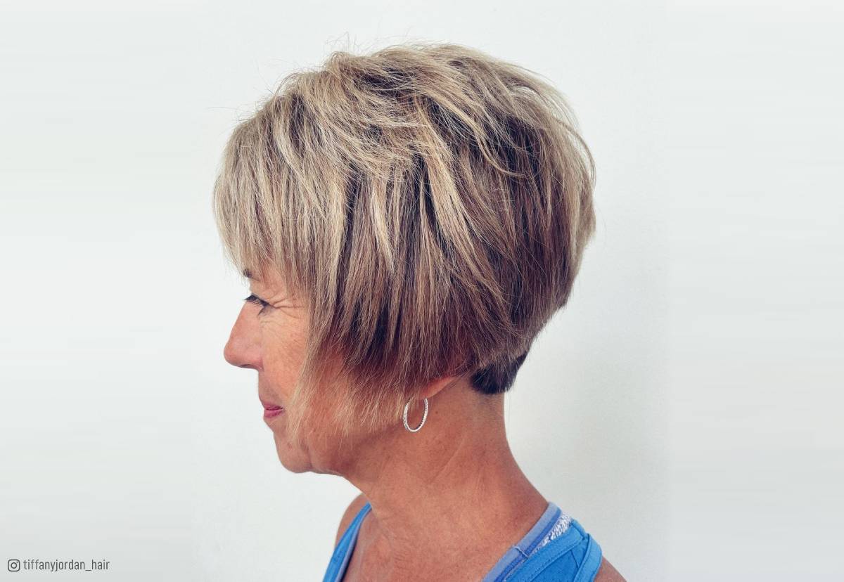 32 Easy and Stylish Short Bobs With Bangs for Women Over 60