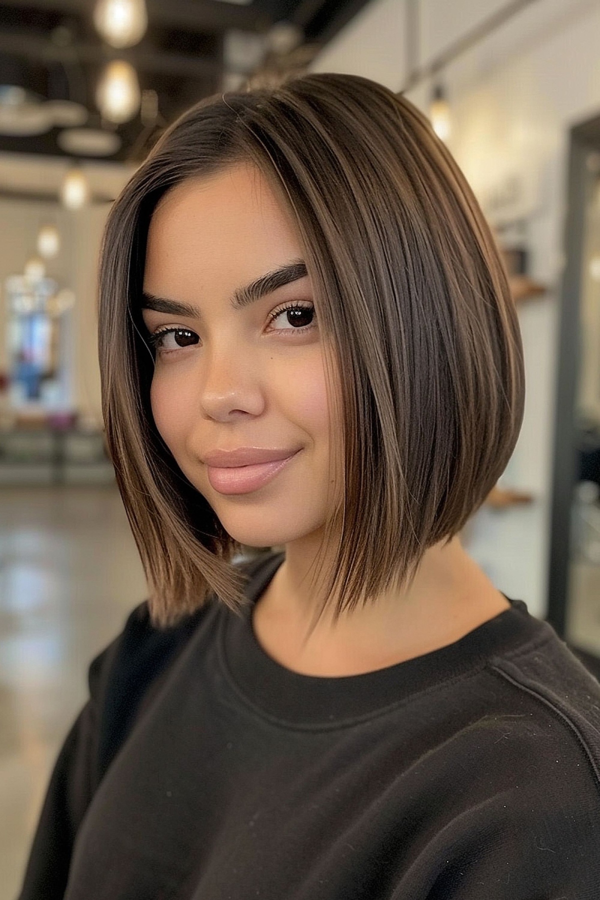 Short cappuccino bob