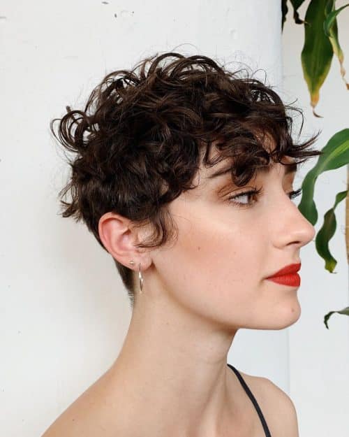 13 Cute Short Curly Hair With Bangs