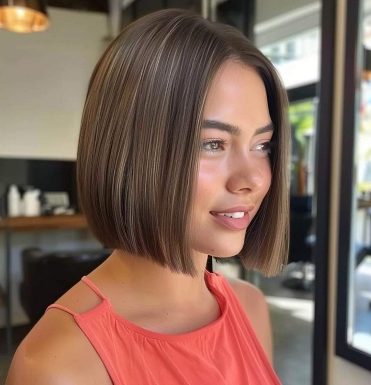 Short Cute Sleek Bob for Women