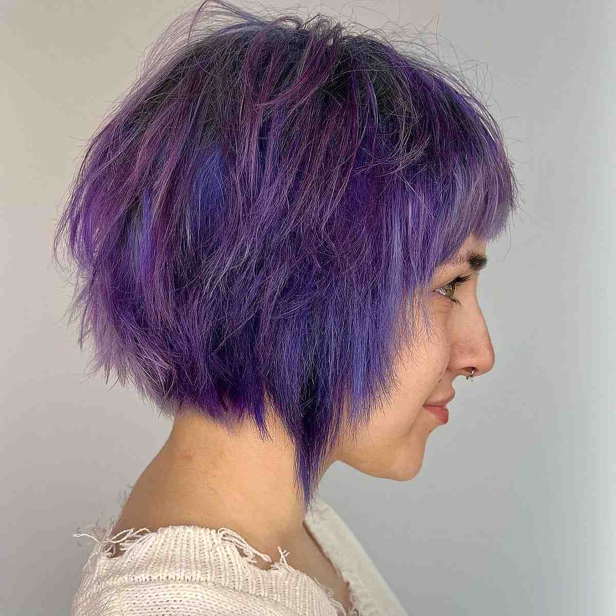 Short Edgy Haircut with Razored Layers