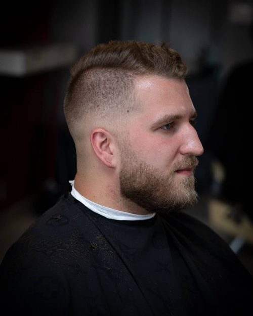 A brusque fade haircut is when the pilus is cutting brusque as well as has a fade that is closed to the ski xix Short Fade Haircut Ideas for a Clean Look