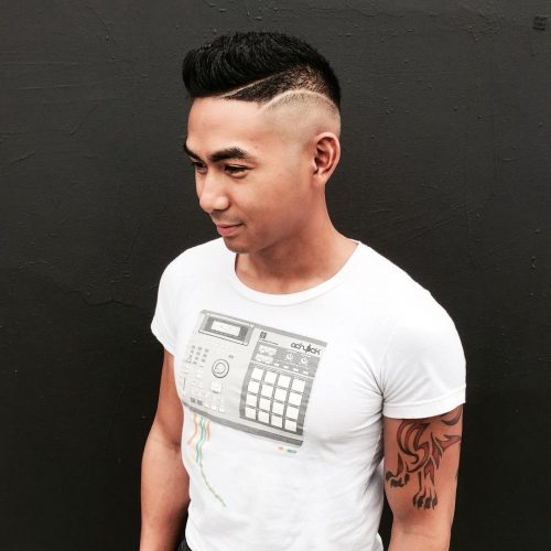 The difficult component haircut is when a describe is shaved inwards the scalp to create a contrasting divisi 24 Hard Part Haircut Ideas for Your Next Inspiration